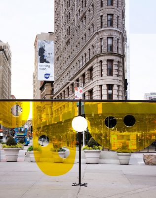 Happy on Flatiron North Public Plaza NY