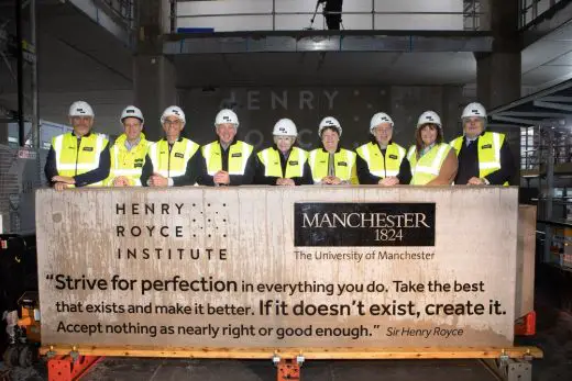 Henry Royce Institute for Advanced Materials Hub topping out