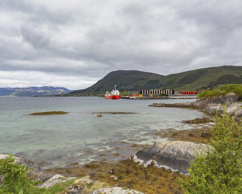 Holmen Industrial Area in Vesteralen Norway