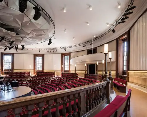 Marlborough College Memorial Hall building interior England