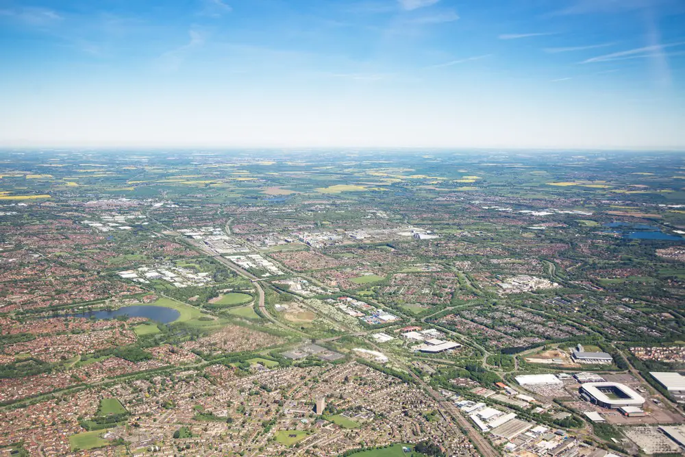 Milton Keynes aerial photograph
