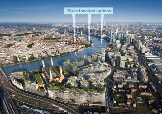 Nine Elms to Pimlico Bridge Locations