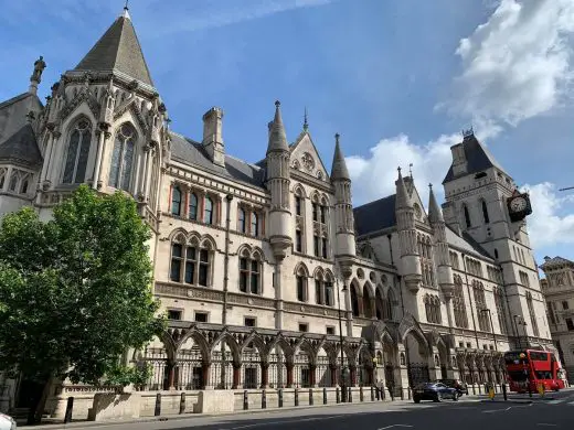 Royal Courts of Justice Strand building London