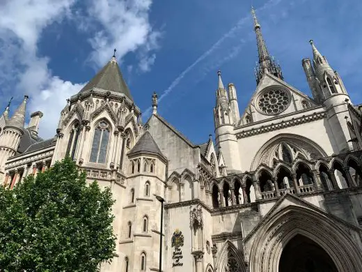 Royal Courts of Justice Strand building London