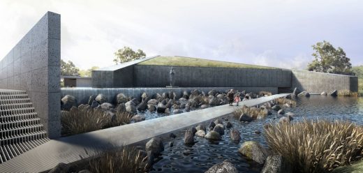 The Sunken Shrine of Our Lady of Lourdes of Cabetician, Bacolor, Philippines by BAAD Studio