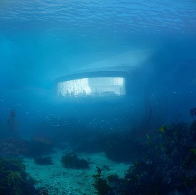World's largest underwater restaurant in Båly, Norway, design by Snøhetta