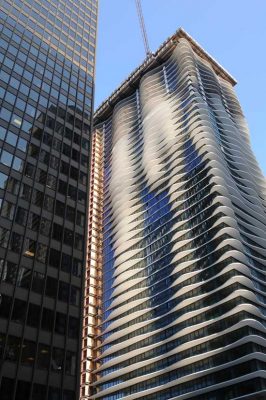 Aqua Tower Chicago skyscraper construction