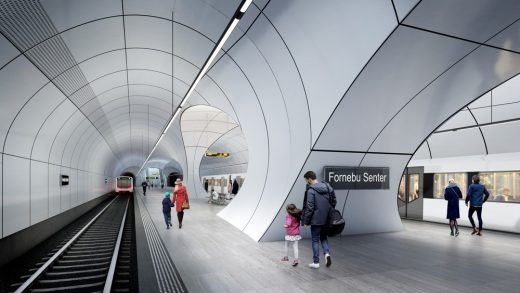 Fornebubanen Metro Line Stations in Oslo