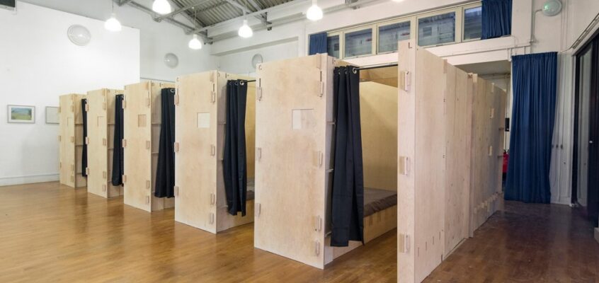 Sleeping Pods Deptford, London Homeless People