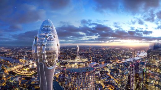 The Tulip City of London Tower building design by Foster + Partners