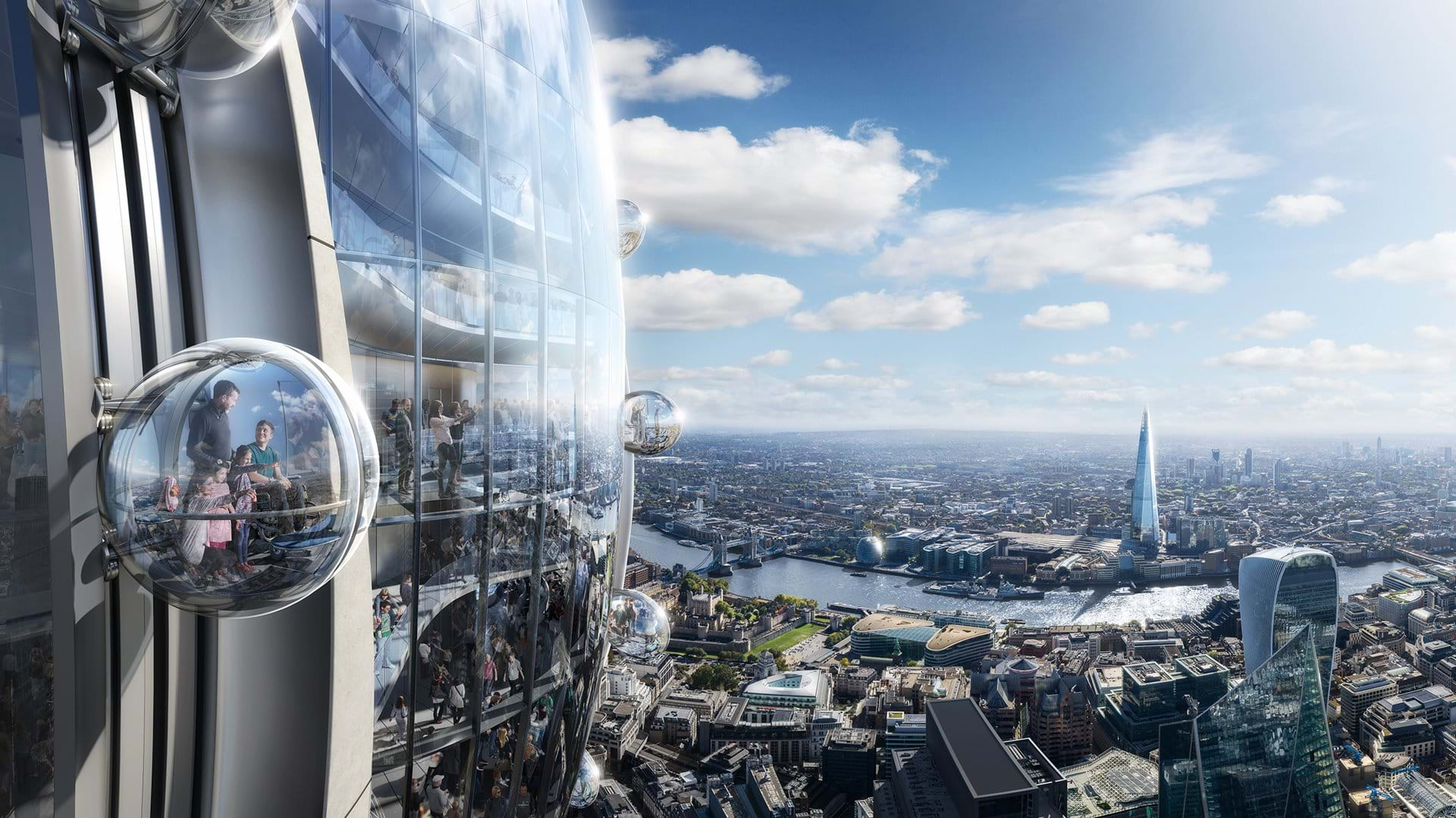 The Tulip City of London Tower building