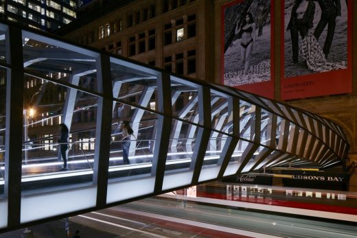 Lighting of the CF Toronto Eaton Centre Bridge