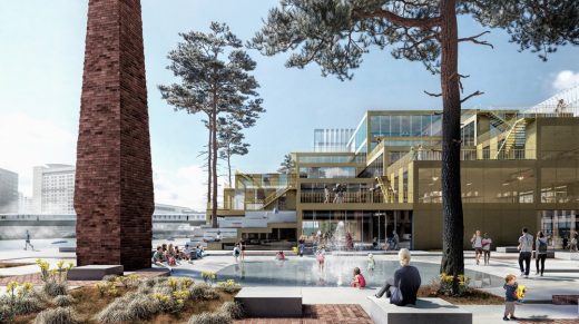 The Waterside, Belfast building design plaza