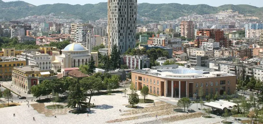 Skanderbeg Square Tirana, Albania public realm