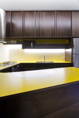 Yellow and Terrazzo House in Bulciago