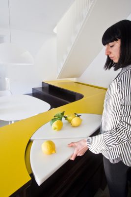 Yellow and Terrazzo House in Bulciago