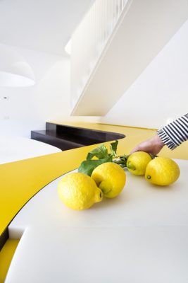 Yellow and Terrazzo House in Bulciago