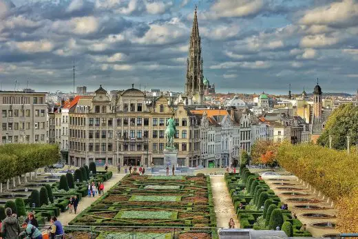 Brussels city buildings Belgium