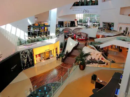 Crystals Retail Center in Las Vegas Mall interior