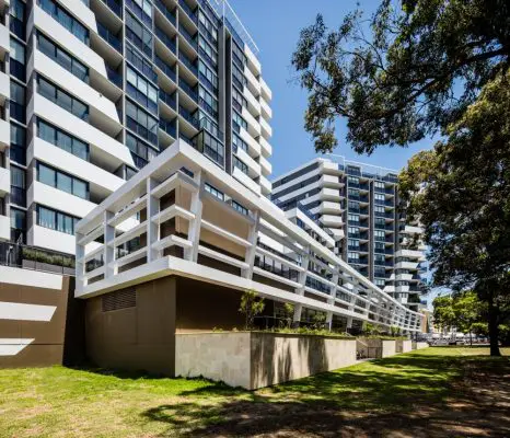 The Curtain Apartments Wolli Creek building