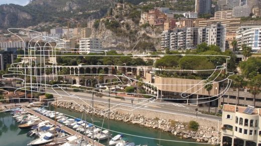 Projet pour le site de Fontvieille Monaco proposal by Studio Fuksas Architects