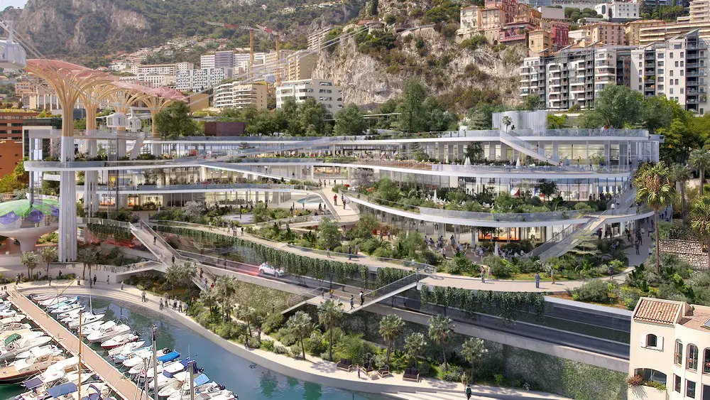 Projet pour le site de Fontvieille Monaco design by Massimiliano and Doriana Fuksas