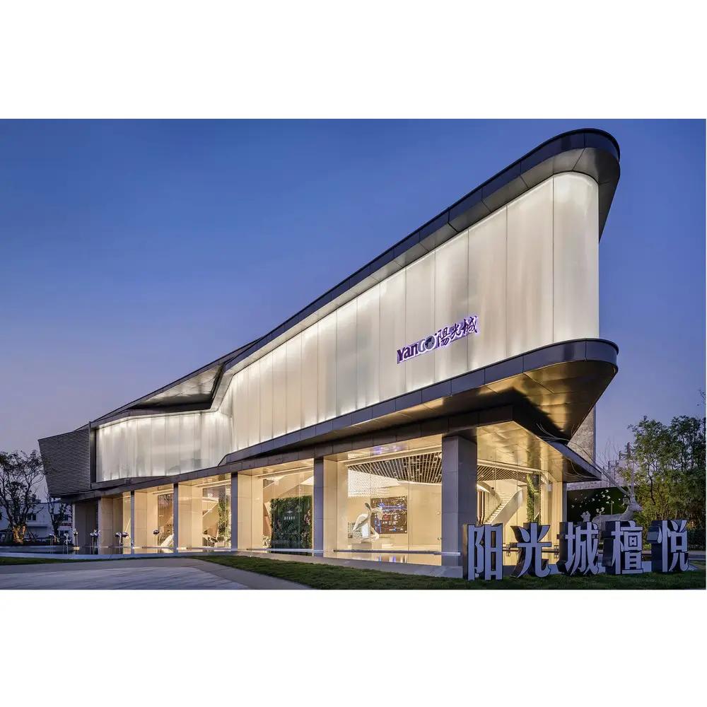 Waving Ribbon Sales Center by Kris Lin and Jiayu Yang