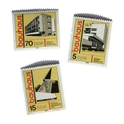 Briefmarkensatz „Bauhaus“, Gestalter: Lothar Grünwald