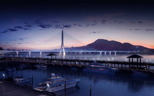 Danjiang Bridge in Taipei