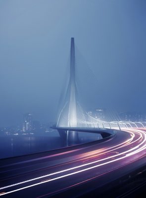 Danjiang Bridge in Taipei