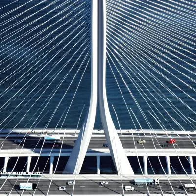 Danjiang Bridge in Taipei