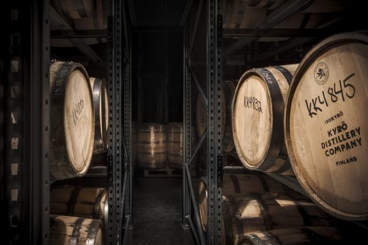 Kyro Distillery Barrel Storage in Kalpatie Isokyro