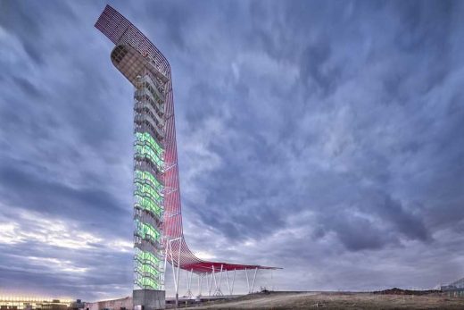 Observation Tower Austin: Circuit of the Americas Building in Texas