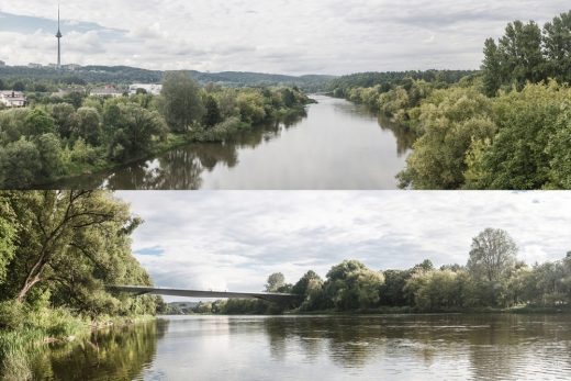 Uzvingio Island Bridge in Vilnius