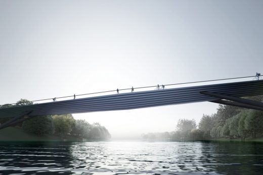 Uzvingio Island Bridge in Vilnius