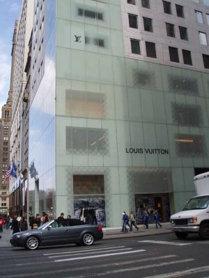 Louis Vuitton store facade New York City
