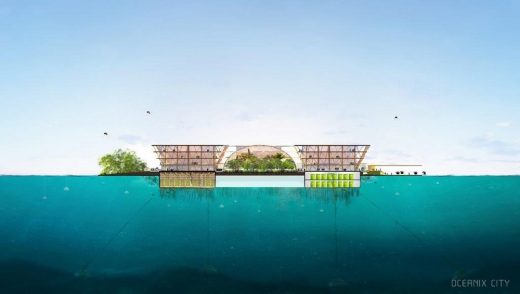 Oceanix City design by BIG, UN Sustainable Floating Cities