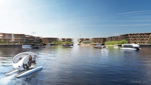 Oceanix City design by BIG, UN Sustainable Floating Cities