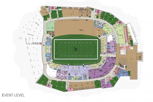 U.S. Bank Stadium Minneapolis arena plan layout