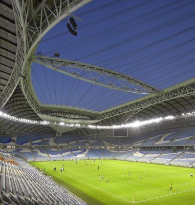 Al Janoub Stadium Building in Qatar