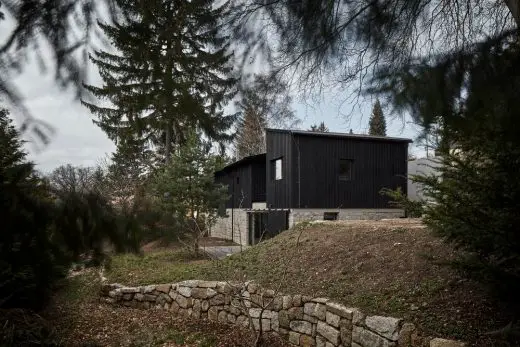 House behind the wall in Liberec, Czech Republic