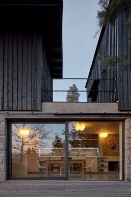 House behind the wall in Liberec, Czech Republic