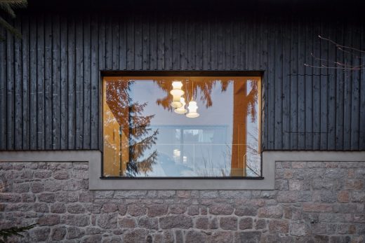 House behind the wall in Liberec, Czech Republic