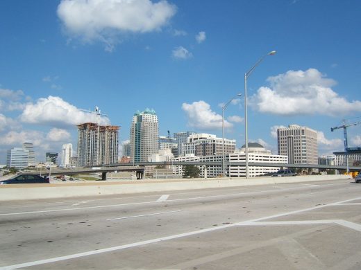 Orlando, Florida city buildings, USA