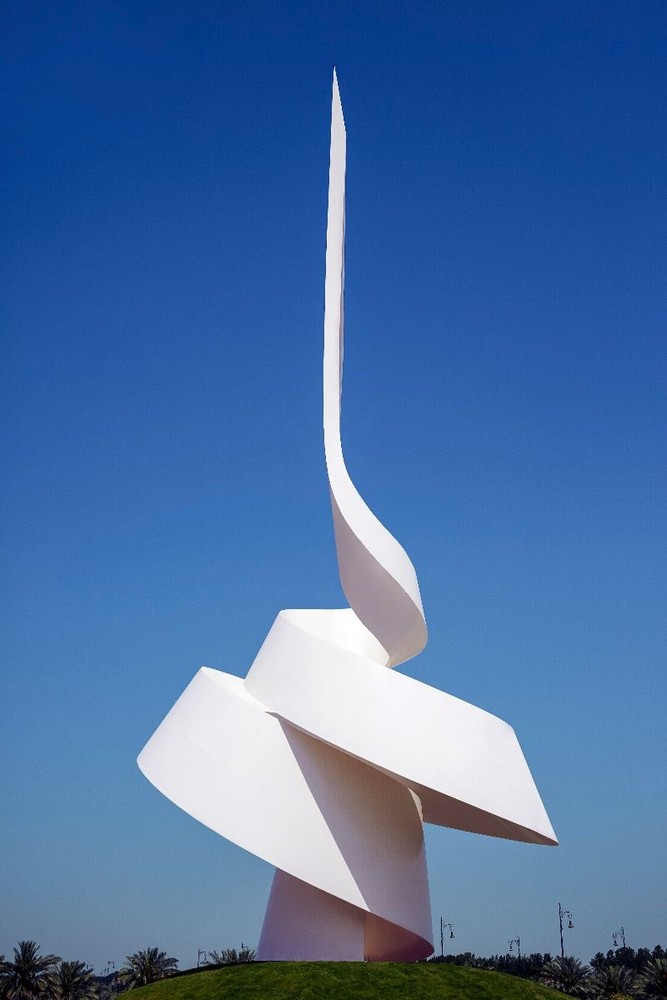 The Scroll Sculpture in Sharjah, UAE