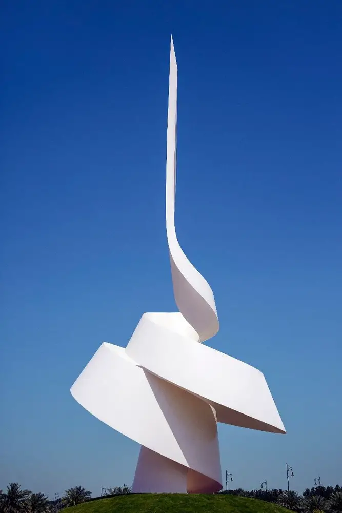 The Scroll Sculpture in Sharjah UAE