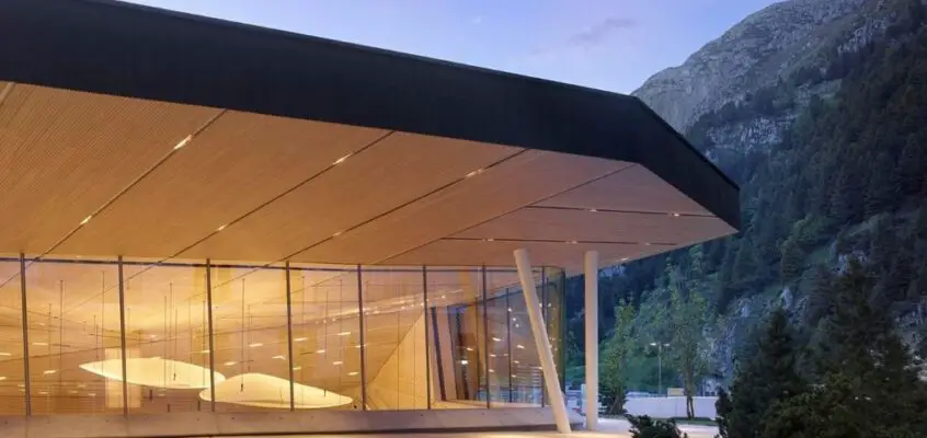 Andermatt Concert Hall Building, Swiss Alps