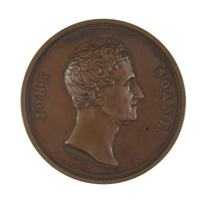 BoE John Soane Medal, 1834, Bust of Soane
