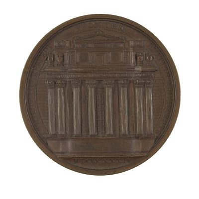 BoE John Soane Medal Tivoli corner on reverse