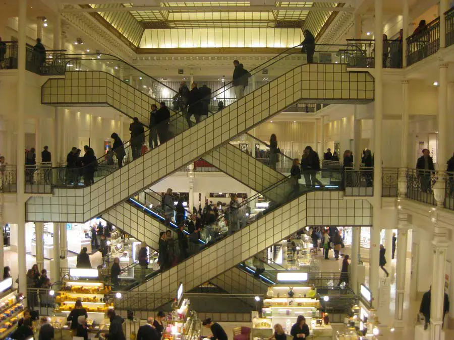 Shopping in the Parisian department stores